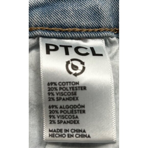 PTCL Ethikal Brand Flare Wide-Leg Jeans Sustainable Denim Star Back Detail Sz 31 - Picture 9 of 9